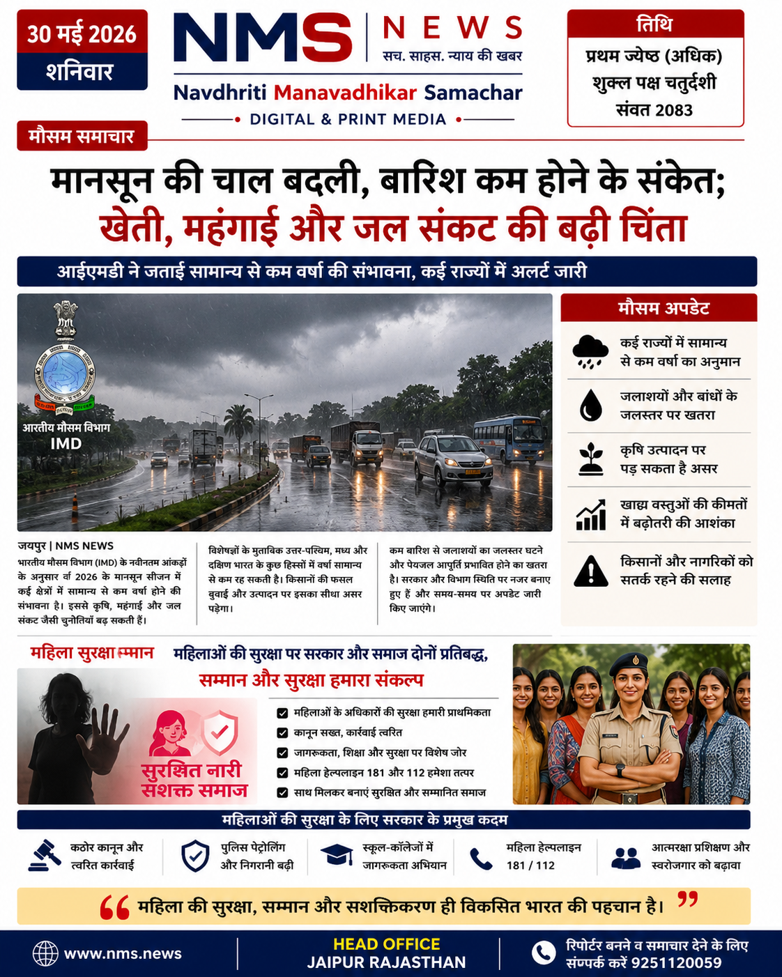मानसून की चाल बदली, बारिश कम होने के संकेत; खेती, महंगाई और जल संकट की बढ़ी चिंता